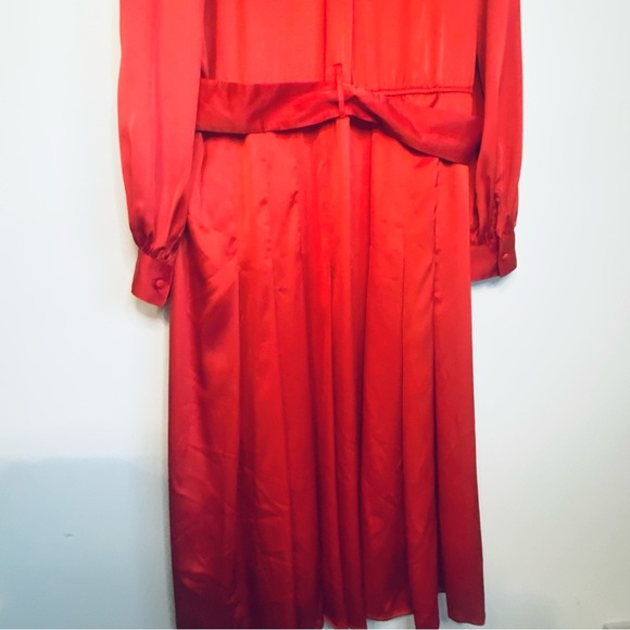 Worthington Scarlet Midi Dress with Tie-Neck | NWT - Picture 5 of 10